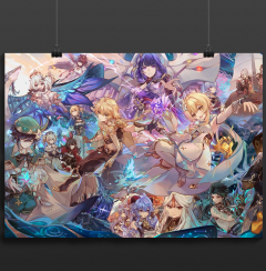 Постер "Геншин" Всі в зборі ~плакат~