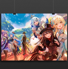 Постер "Геншин" Спільні подорожі ~плакат~