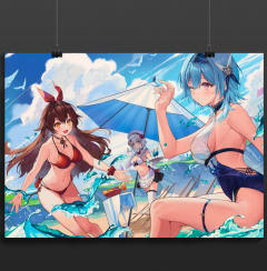 Постер "Геншин" Пляжний сезон ~плакат~